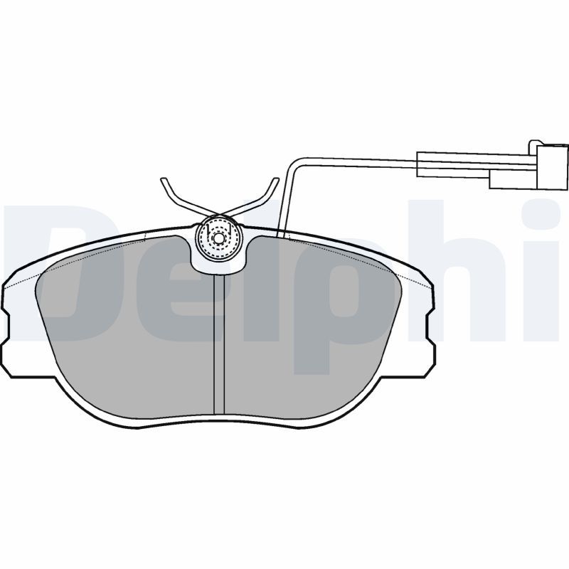 DELPHI LP875 Brake Pad Set, disc brake