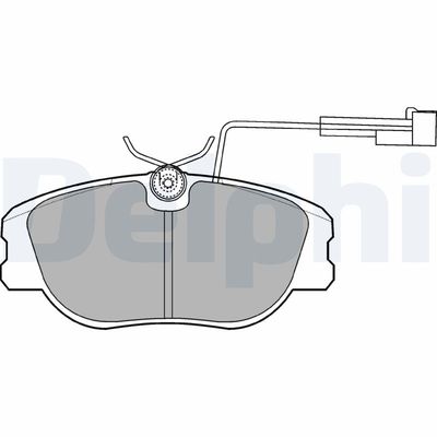 Brake Pad Set, disc brake DELPHI LP875