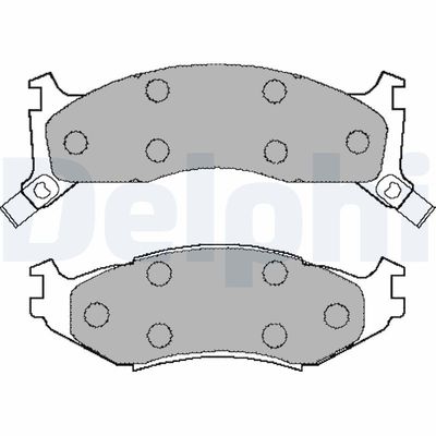 Brake Pad Set, disc brake DELPHI LP892