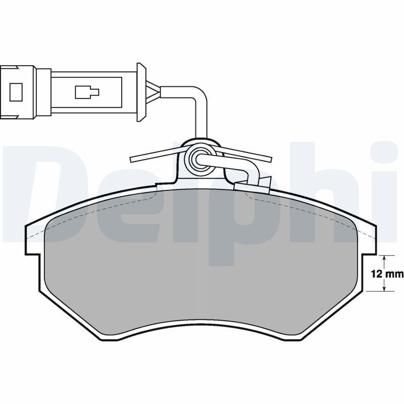 DELPHI LP901 Brake Pad Set, disc brake