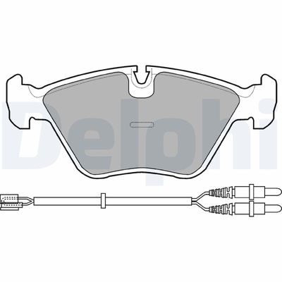 Brake Pad Set, disc brake DELPHI LP906