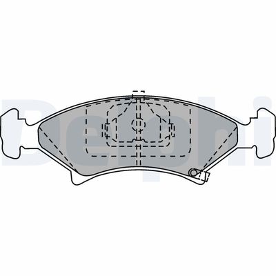 Brake Pad Set, disc brake DELPHI LP912