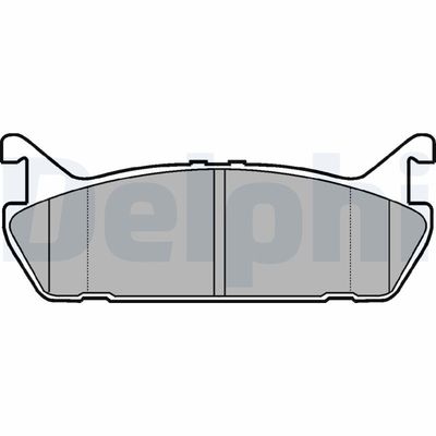 Brake Pad Set, disc brake DELPHI LP931