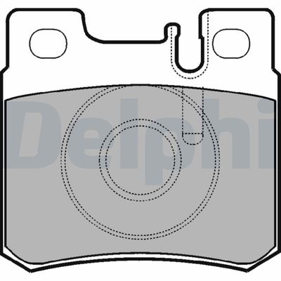 Brake Pad Set, disc brake DELPHI LP946