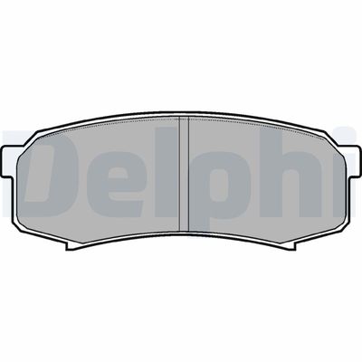 Brake Pad Set, disc brake DELPHI LP963