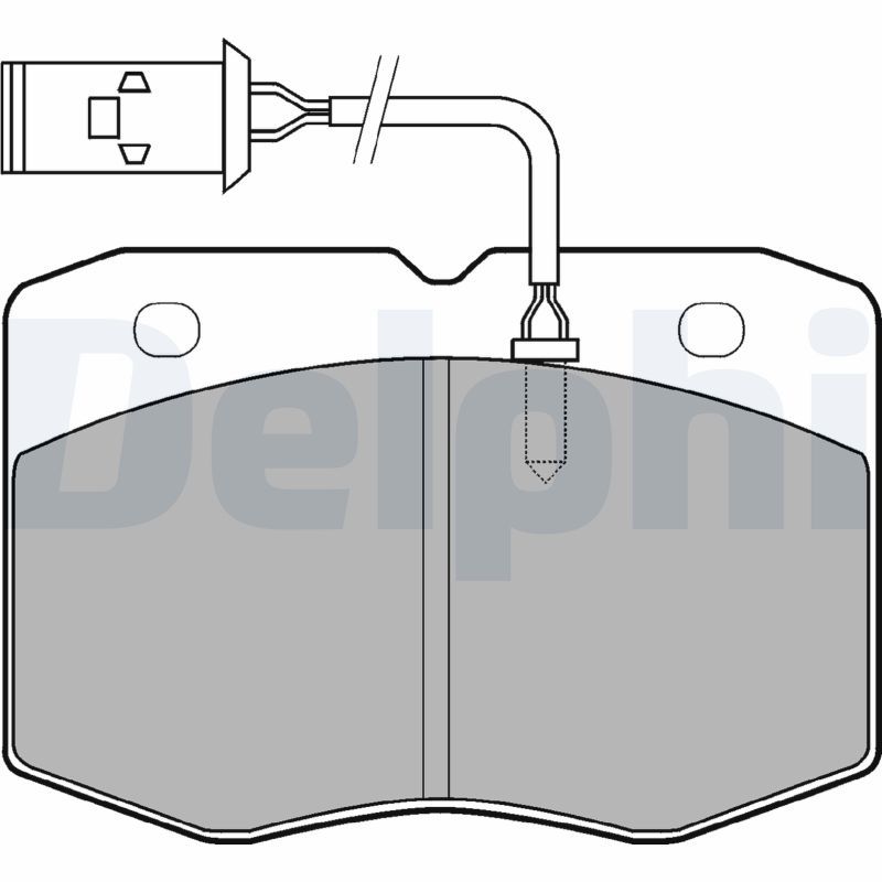 DELPHI LP970 Brake Pad Set, disc brake