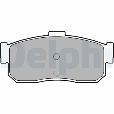 Brake Pad Set, disc brake DELPHI LP971