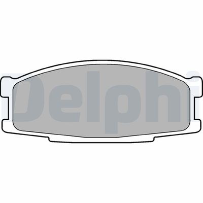 Brake Pad Set, disc brake DELPHI LP981