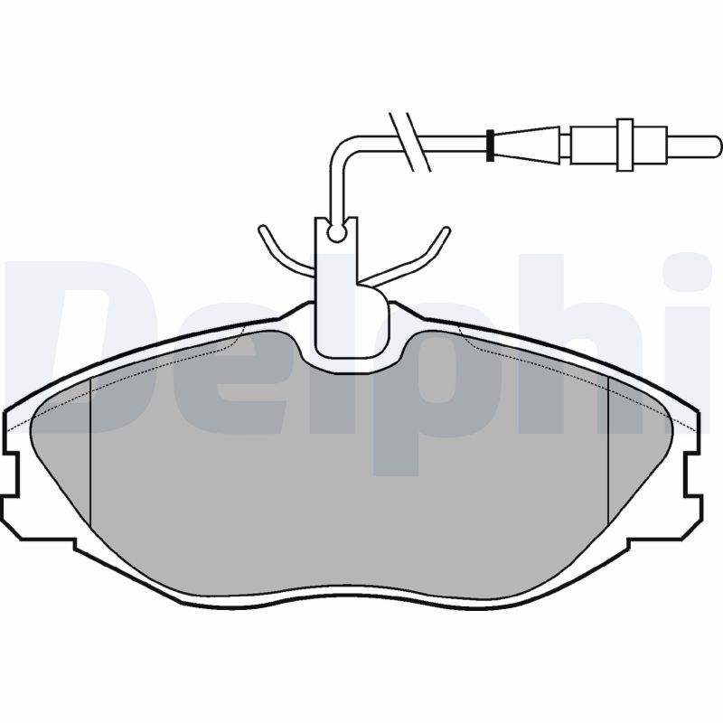 DELPHI LP986 Brake Pad Set, disc brake