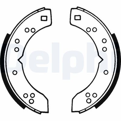 Brake Shoe Set DELPHI LS1047