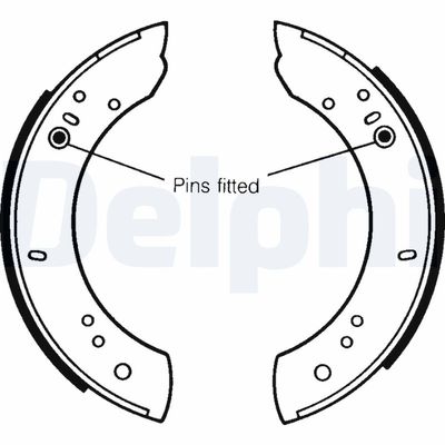 Brake Shoe Set DELPHI LS1072