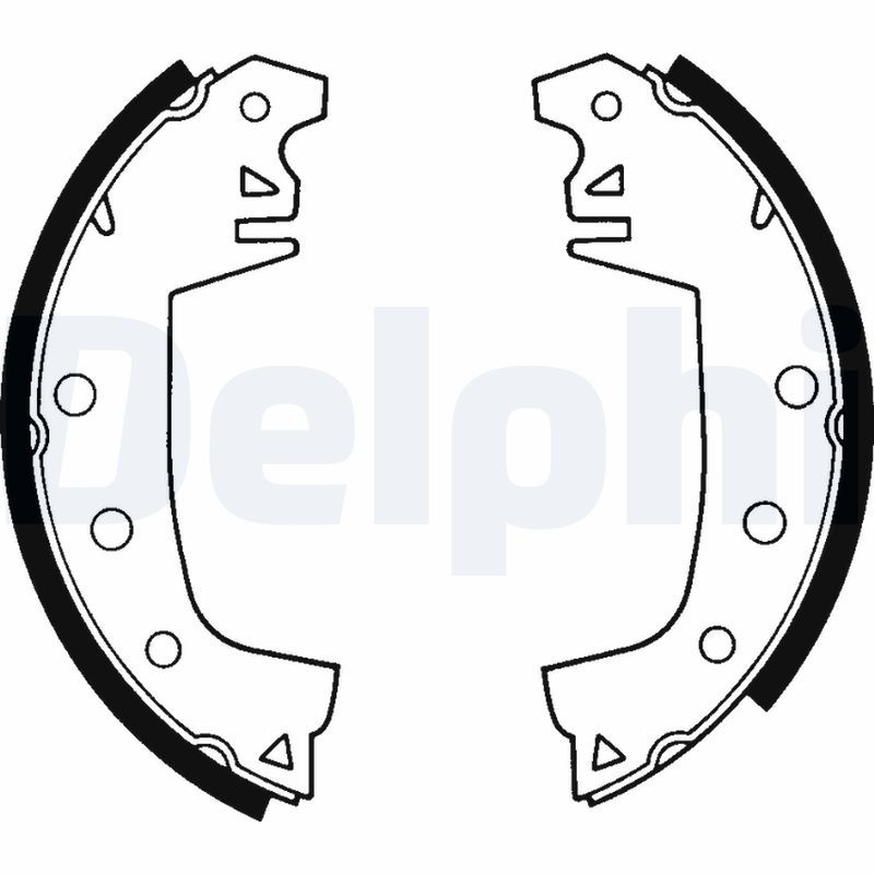 DELPHI LS1141 Brake Shoe Set