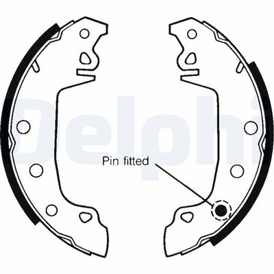 Brake Shoe Set DELPHI LS1142