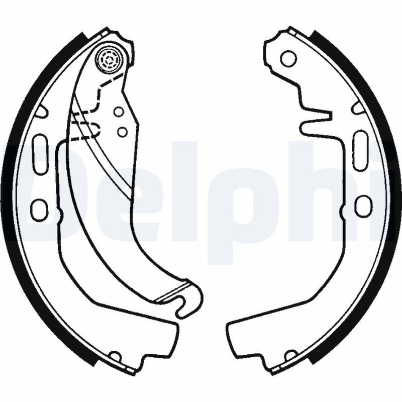 DELPHI LS1247 Brake Shoe Set