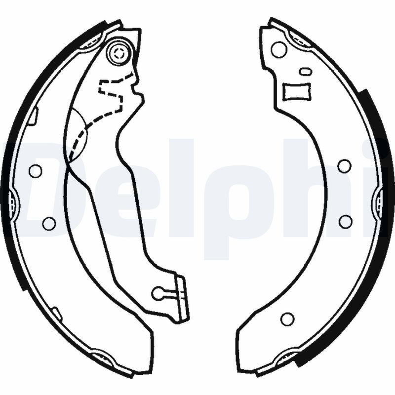 DELPHI LS1249 Brake Shoe Set