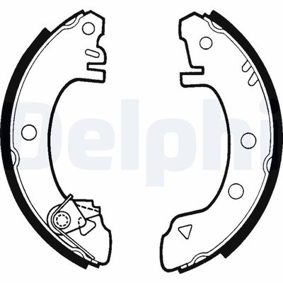 Brake Shoe Set DELPHI LS1267