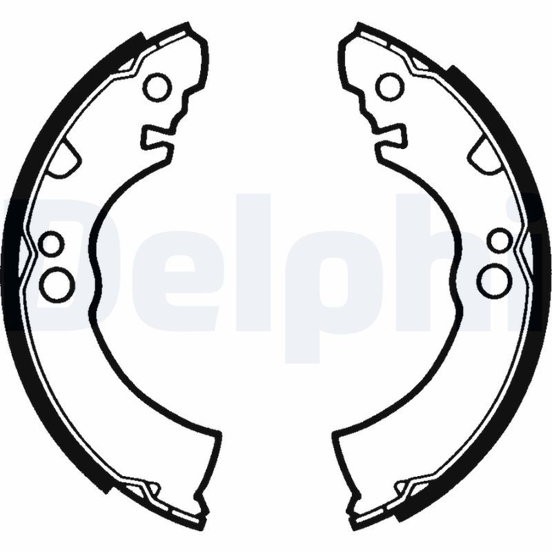 DELPHI LS1285 Brake Shoe Set