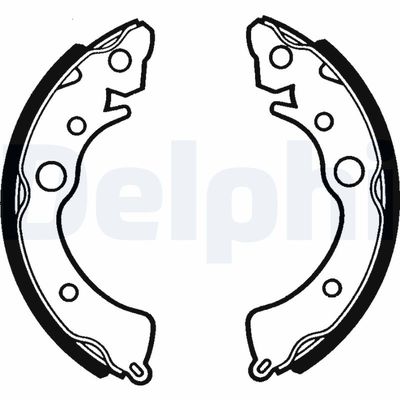 Brake Shoe Set DELPHI LS1288