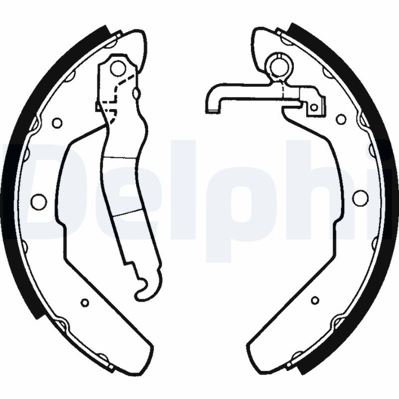 DELPHI LS1301 Brake Shoe Set