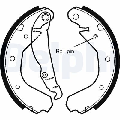 Brake Shoe Set DELPHI LS1307