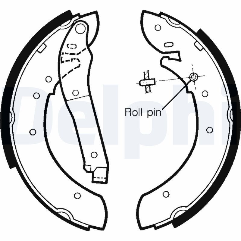 DELPHI LS1349 Brake Shoe Set