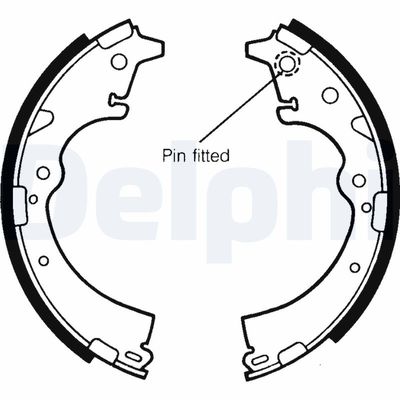 Brake Shoe Set DELPHI LS1357