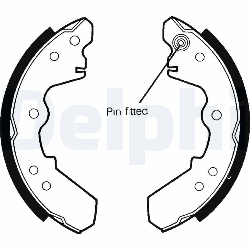 DELPHI LS1365 Brake Shoe Set