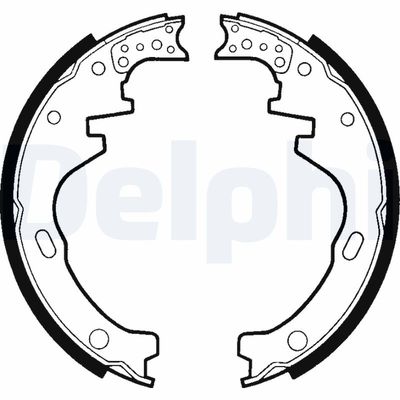 Brake Shoe Set DELPHI LS1366