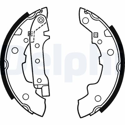 Brake Shoe Set DELPHI LS1392