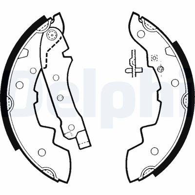 Brake Shoe Set DELPHI LS1393