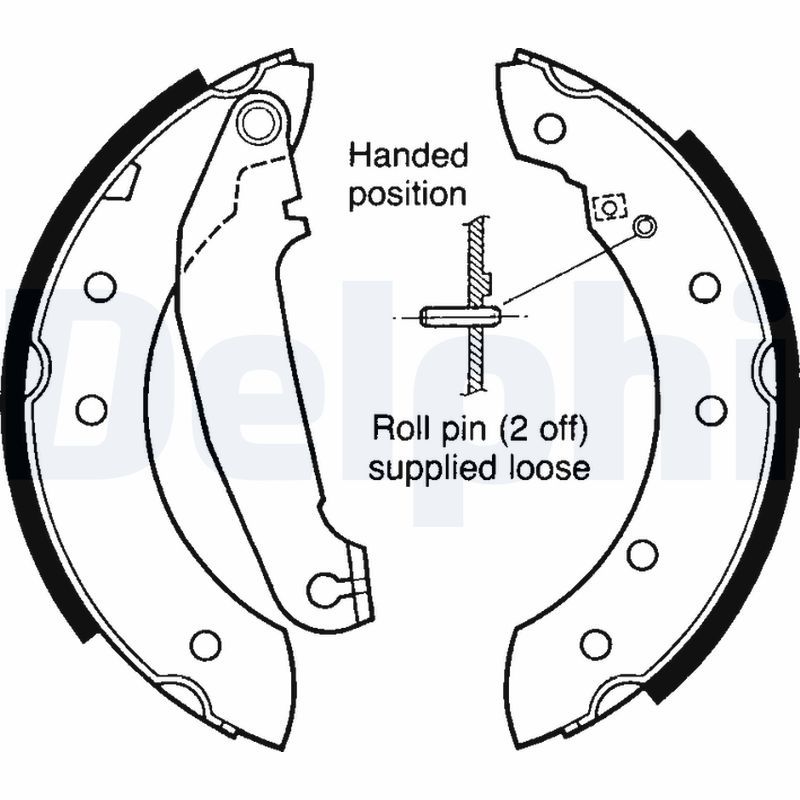 DELPHI LS1413 Brake Shoe Set