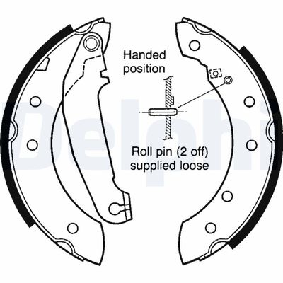 Brake Shoe Set DELPHI LS1413