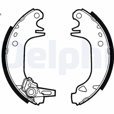 Brake Shoe Set DELPHI LS1423