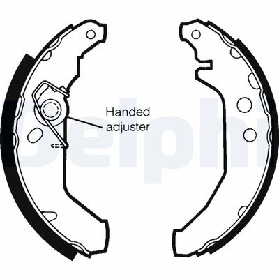 Brake Shoe Set DELPHI LS1435