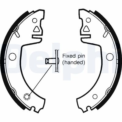 Brake Shoe Set DELPHI LS1438