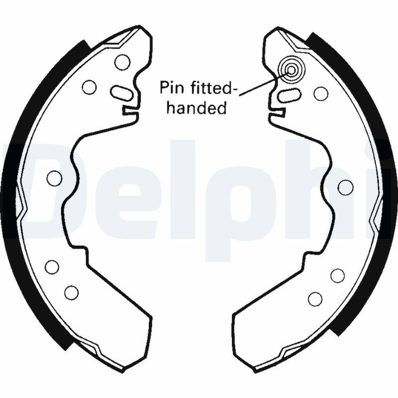 DELPHI LS1440 Brake Shoe Set