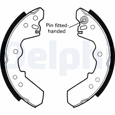 Brake Shoe Set DELPHI LS1440