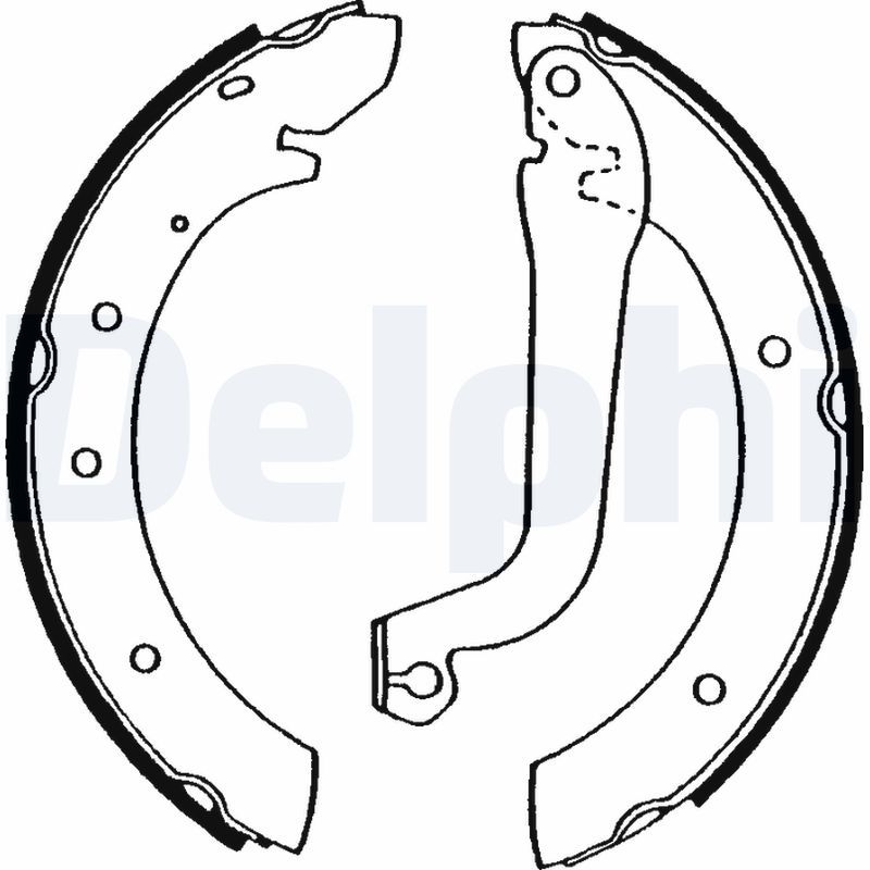 DELPHI LS1570 Brake Shoe Set