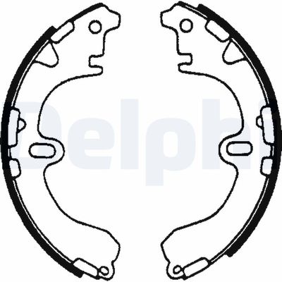 Brake Shoe Set DELPHI LS1601