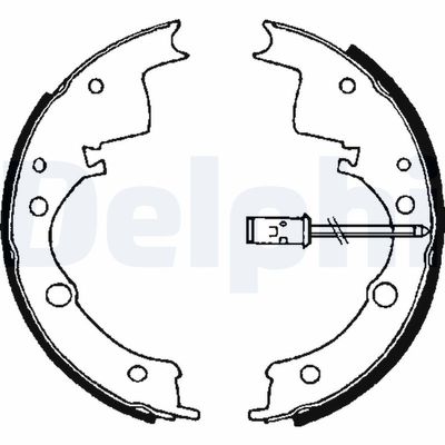 Brake Shoe Set DELPHI LS1605