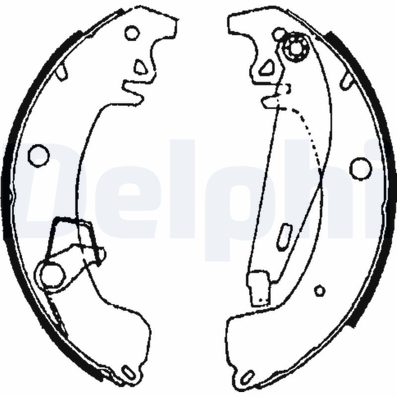 DELPHI LS1606 Brake Shoe Set