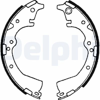 Brake Shoe Set DELPHI LS1639