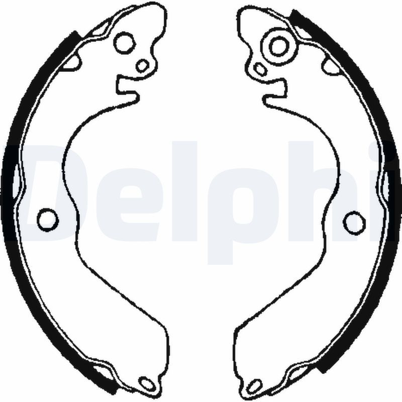 DELPHI LS1649 Brake Shoe Set