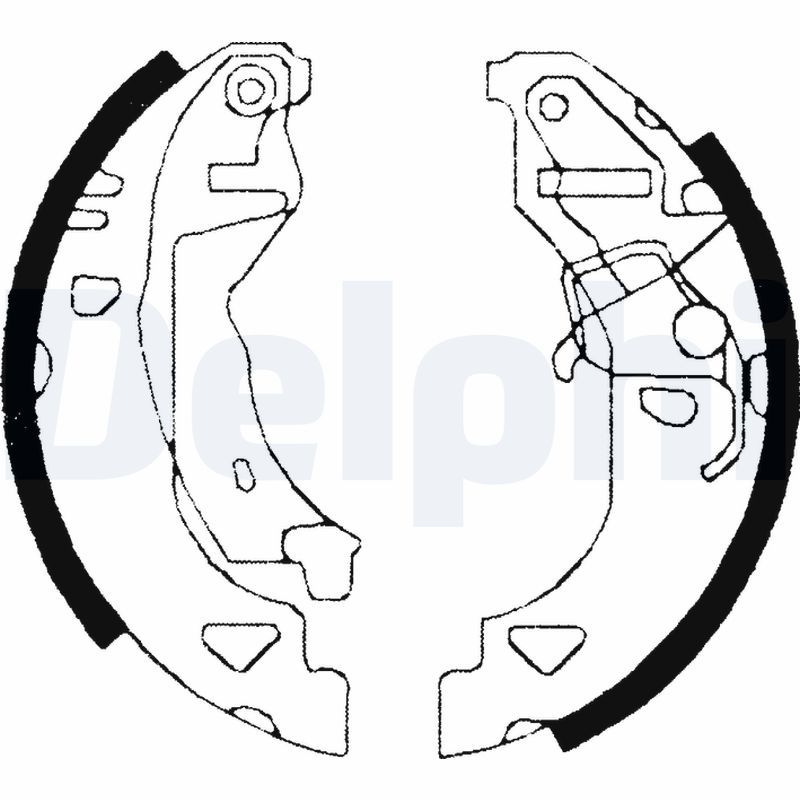 DELPHI LS1682 Brake Shoe Set