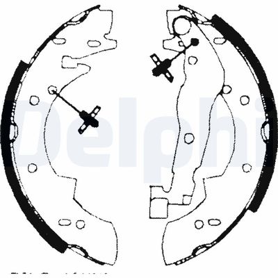 Brake Shoe Set DELPHI LS1690