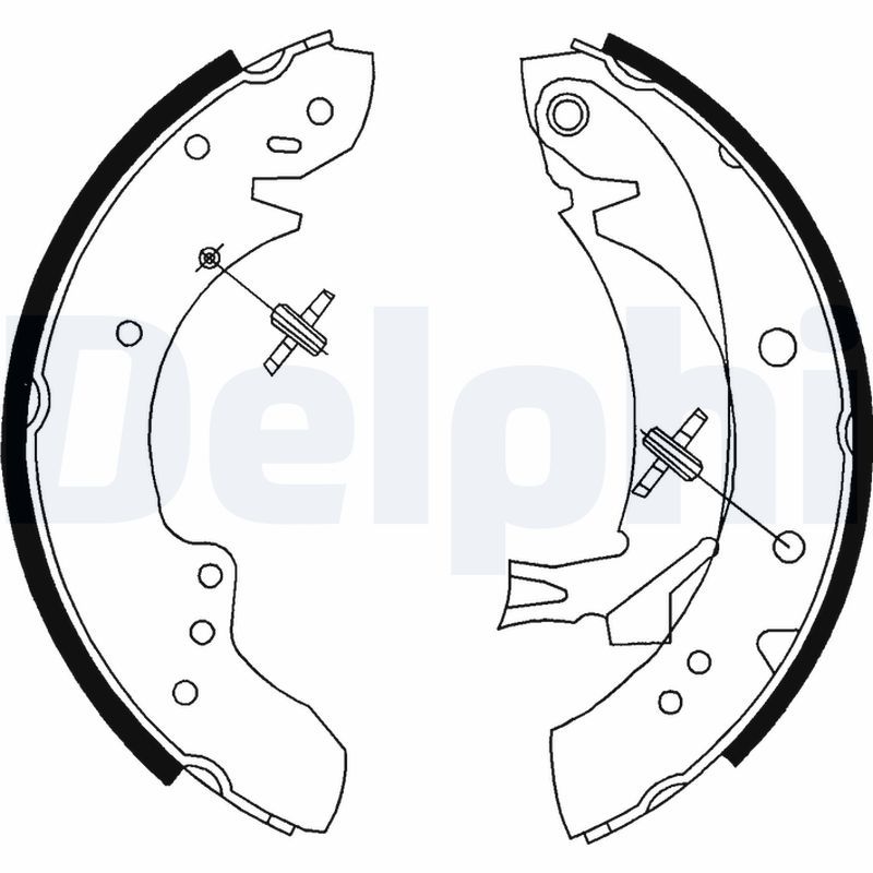 DELPHI LS1712 Brake Shoe Set