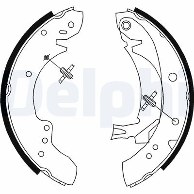 Brake Shoe Set DELPHI LS1712