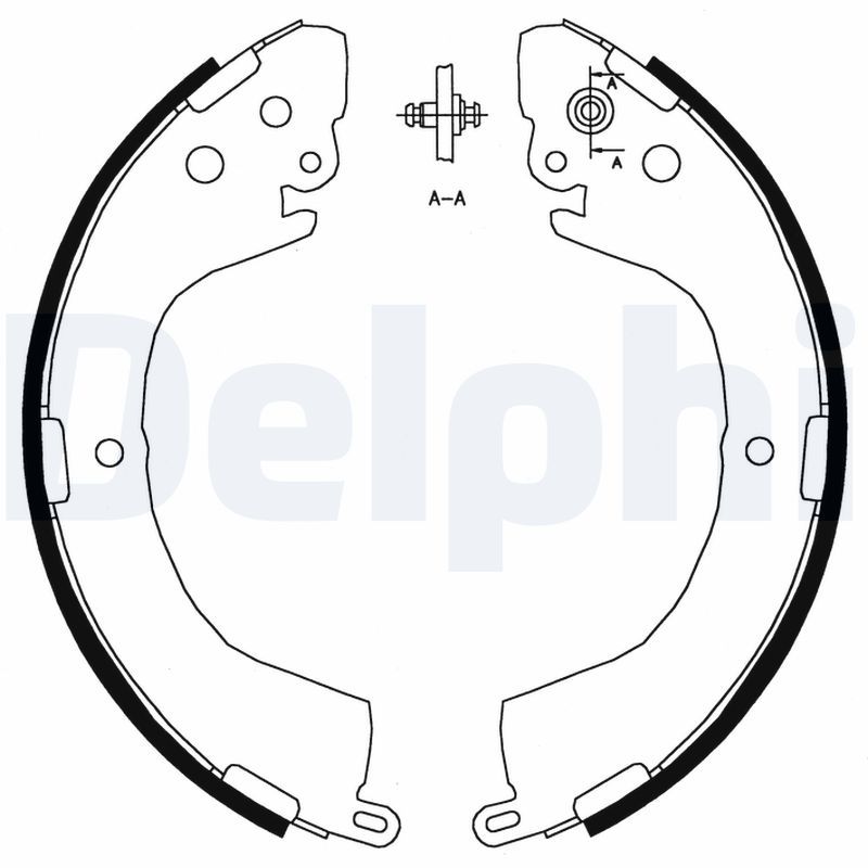 DELPHI LS1826 Brake Shoe Set