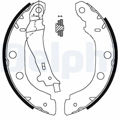 Brake Shoe Set DELPHI LS1828