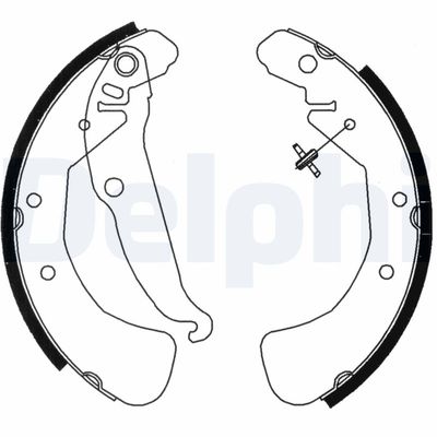 Brake Shoe Set DELPHI LS1829